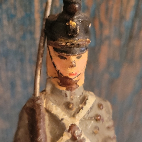 Vintage Lineol Germany Miniature Soldier ~ 1930s(?) ~ Antique ~ Military ~ - Picture 7 of 15